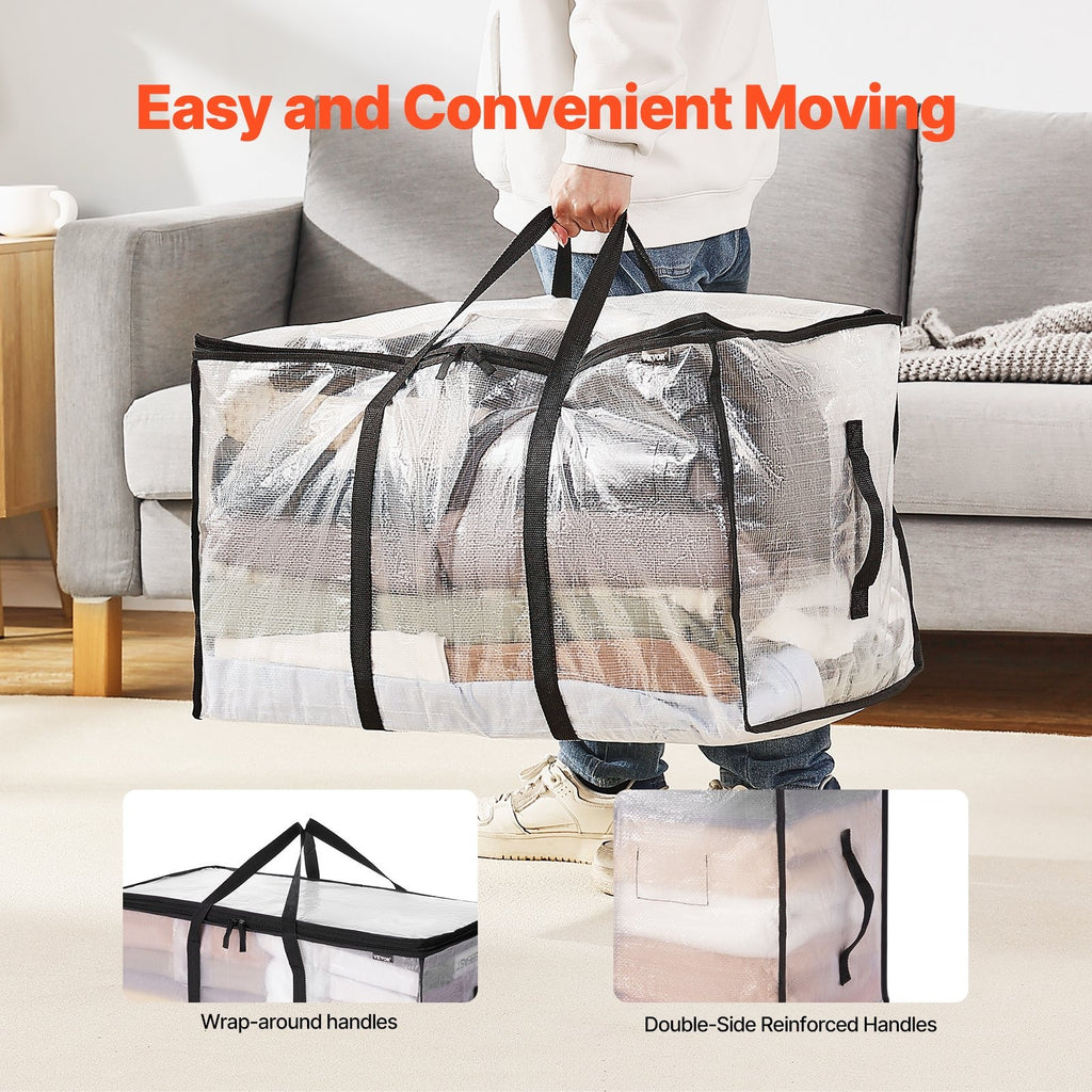 Bolsas de almacenamiento de ropa de 90 litros (paquete de 6)