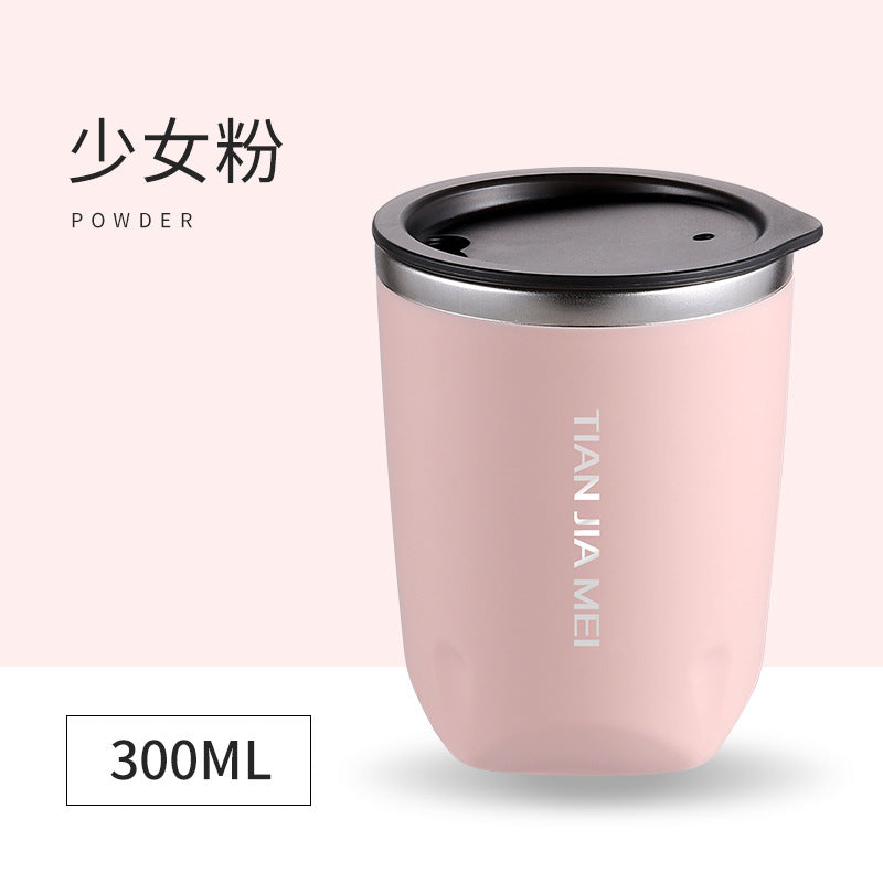 Taza de viaje de acero inoxidable con doble capa aislante