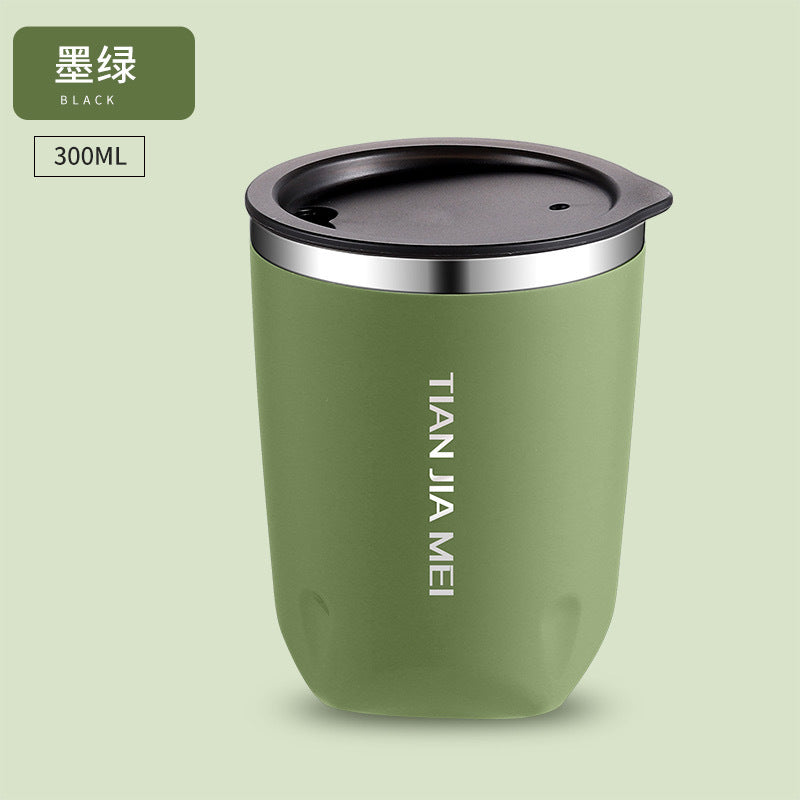 Taza de viaje de acero inoxidable con doble capa aislante