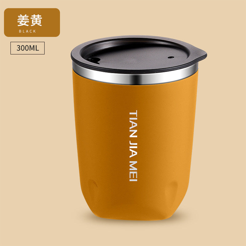 Taza de viaje de acero inoxidable con doble capa aislante