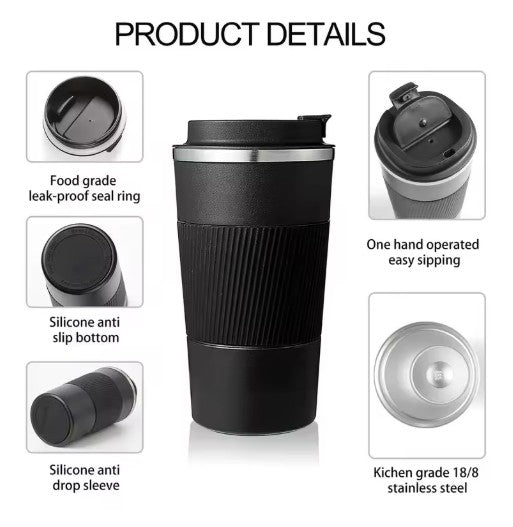 Taza térmica de viaje de acero inoxidable