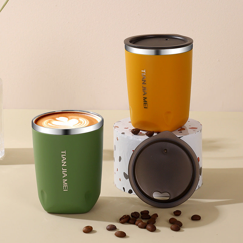 Taza de viaje de acero inoxidable con doble capa aislante
